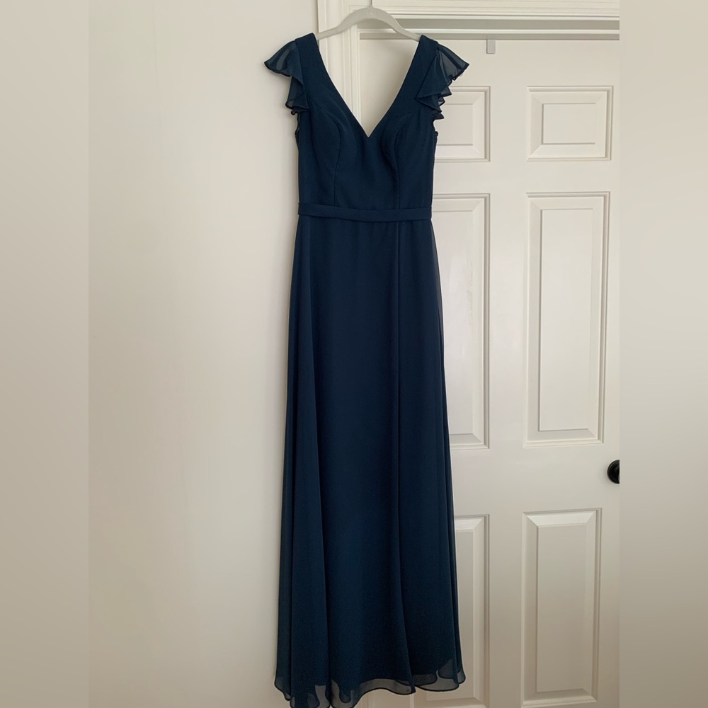 Azazie Navy Claudine Bridesmaid Dress